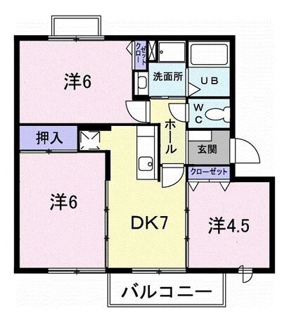 グリュークアネックス　Ａの物件間取画像